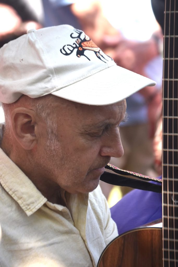 Rick sang songs of peace